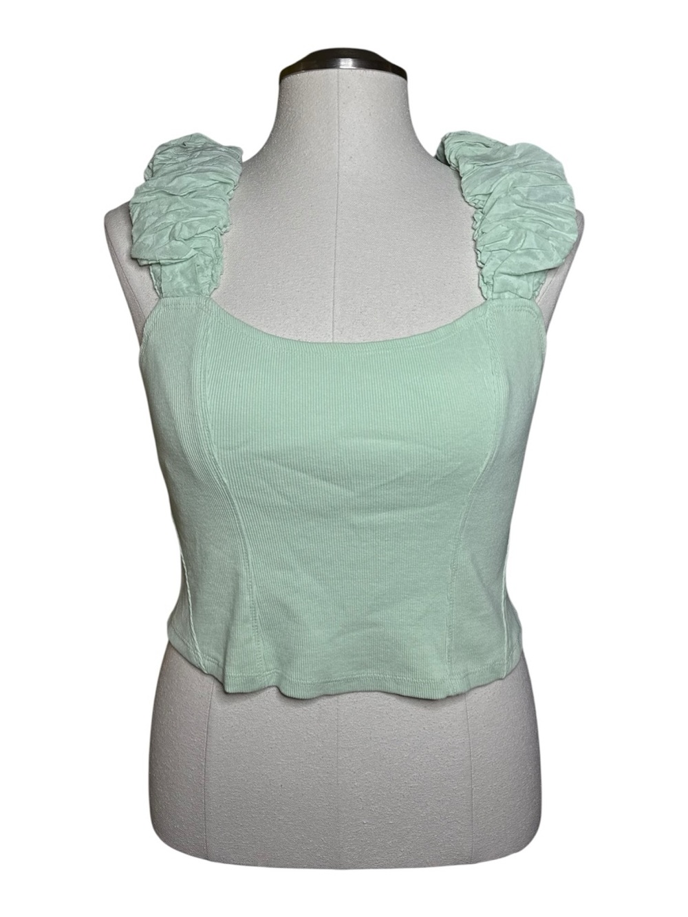Anthropologie Ribbed Corset Tank